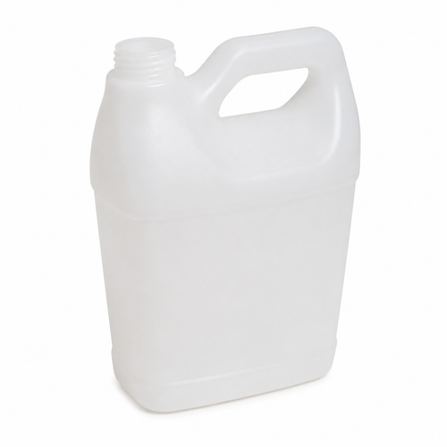 1 Gallon Natural HDPE F-Style  Bottle, 150 Gram, Level 3 Treated, 38 mm