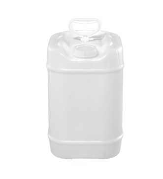 5 Gallon Natural Tight Head HDPE Pail, Metal Handle, Rectangular, UN(Y1.8/150) Vent Foam Dust Cap