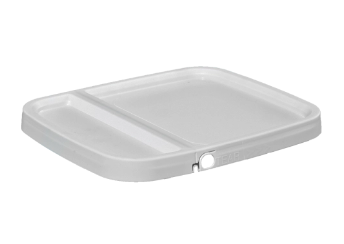 20 Liter White PP Cover, Rectangular