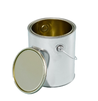 1 Gallon Gold Tin Can, Double Tight