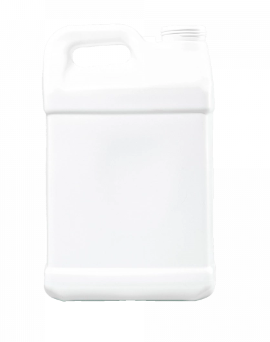 2.5 Gallon White HDPE F-Style  Bottle, 350 Gram, Tamper-Evident, Anti-Back-Off, 63 mm