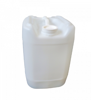5 Gallon Natural Tight Head HDPE Pail, Metal Handle, Square, UN(Y1.8/150) Clsd Vnt Int Handle