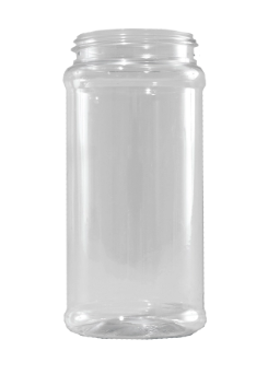 16 Ounce Clear PET Round Jar, 63-485