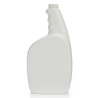 32 Ounce White HDPE Pistol Grip Sprayer Bottle, 28 mm