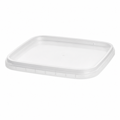7 - 30 Ounce White PP Square Tamer-Evident Lid