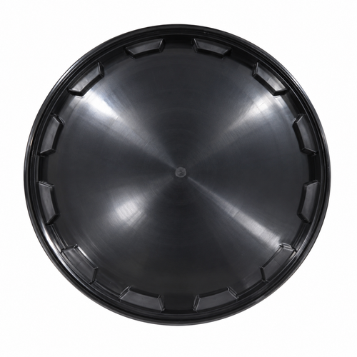 2.32 Gallon Black Virgin PP Round Cover