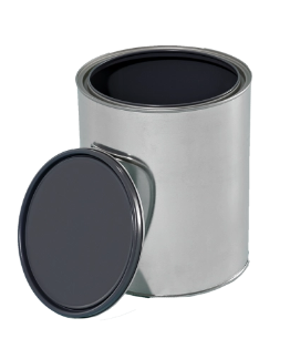 1 Gallon Plain Tin Plug, Gray Lined