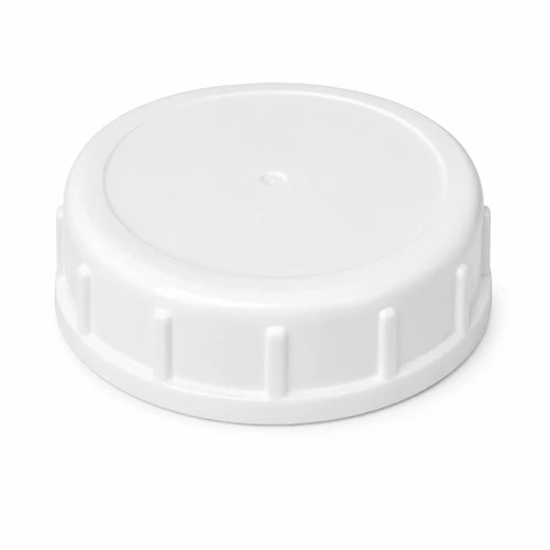 63 mm White Round Co-Poly Cap, Airfoil VentSeal or F-217 Foam Liner