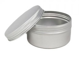 200 mL Plain Aluminum Jar with Screw Top, 52 mm