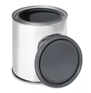 1 Quart Plain Tin Plug, Epoxy-Phenolic, Gray Lined