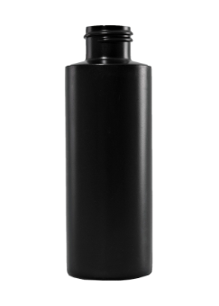 4 Ounce Black HDPE S/L Cylinder Bottle, 24-410