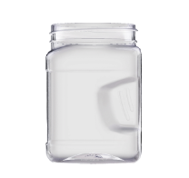 32 Ounce Clear PET Round Pinch-Grip Jar, 55 Gram, 89-400