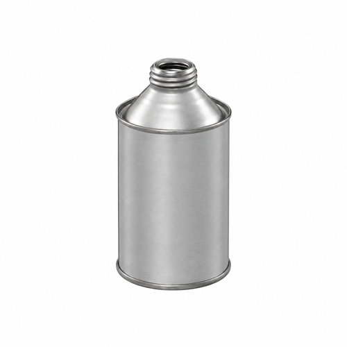 12 Ounce Tin Plate Cone Top Can, 1" Delta Nozzle
