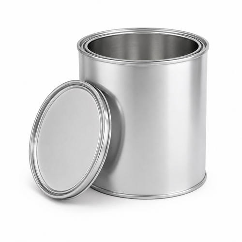 1 Gallon Plain Tin Can and Plug Unlined NEB Tall 711, Round