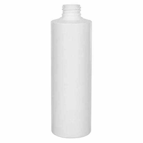 8 Ounce Clear PVC Square Handled Bottle, 110mm, 140 Gram, Bulk Pack, 24-410