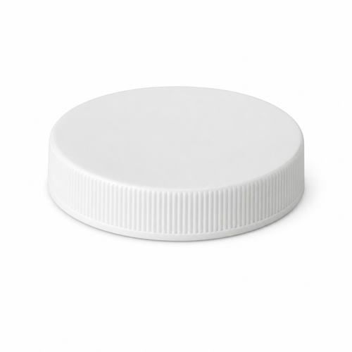 58-400 White PP Round Continuous Thread Cap, F217