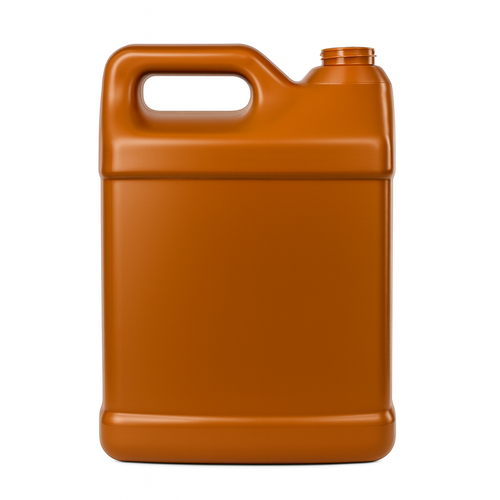 1 Gallon Brown HDPE F-Style  Bottle, 150 Gram, 38 mm