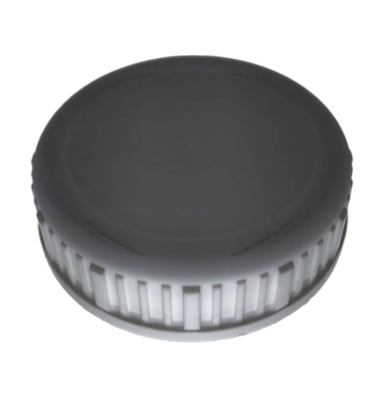 63-485 SL Black Round Continuous Thread Cap, 0.035 PE Foam F217 Liner