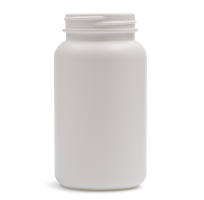 335 cc White HDPE G-Line Packer Round Bottle, 53-400