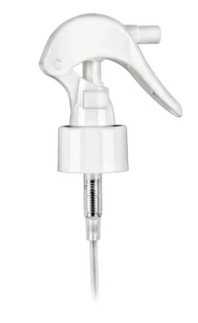 24-410 White Oblong Mini Trigger Sprayer, 7 3/4" Dip Tube