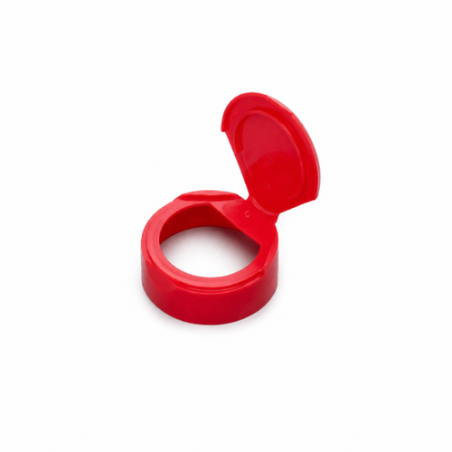 53-485 Red PP Round Spice Cap, Full-Open with Universal Liner