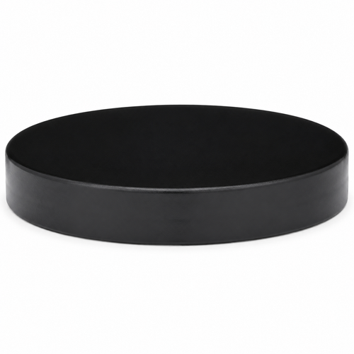 89-400 Black PP Round Smooth-Top Closure, PE (400J PPRO DA) Liner