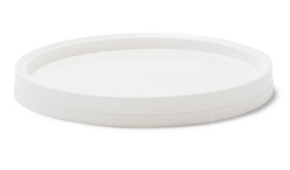 85 Ounce White PP Lid, Tamper-Evident