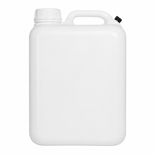 5 Gallon Natural Tight Head HDPE Pail, Square, Open 18mm Vent Cap Plastic Handle