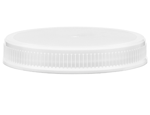 89-400 White PP Round Cap, Foil Heat-Induction Seal for HDPE, "SFYP" Heavy-Weight Unscrew