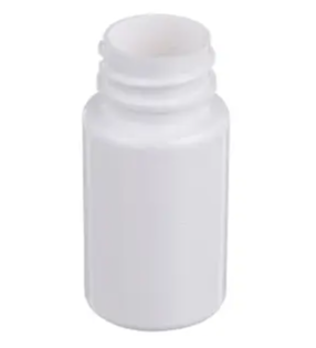 40 cc White PET Straight-Sided Packer Round Bottle, 28-400
