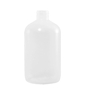 16 Ounce Natural LDPE Boston Round Bottle, 28-400