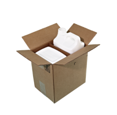 10 Liter White HDPE Bottle