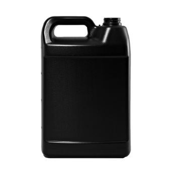 1 Gallon Black HDPE F-Style Bottle, 38-400