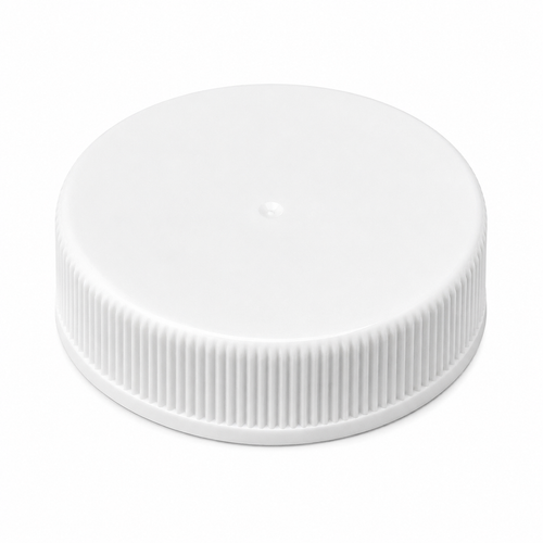 53-400 White PP Round Continuous Thread Cap with Lift-n-Peel Foil for HDPE, (U5 LP-E)