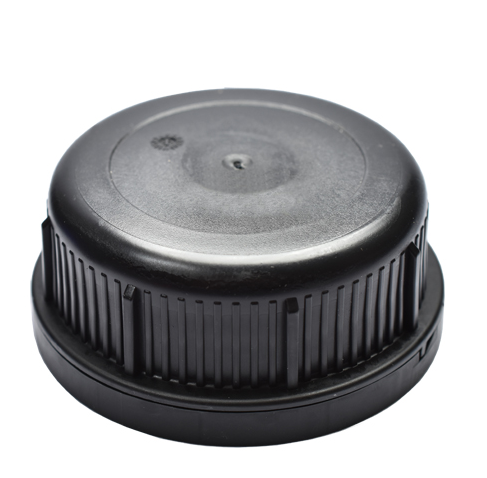 61 mm Black PP Screw Cap, Tamper-Evident