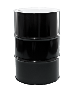 55 Gallon Black Tight Head Steel Drum with 2-Style Hoops, V27 Lining, and D-79 Inkjet