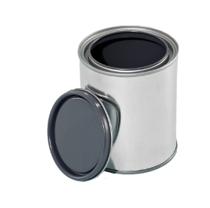 1 Pint Plain Tin Can and Plug, Lined, Double Tight