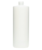 32 Ounce Natural HDPE Substitute Cylinder Bottle, 55 Gram, 55 Gram, 28-410