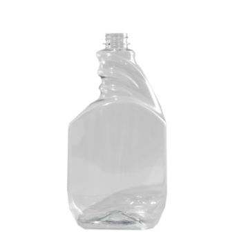 32 Ounce Clear PET Ratchet Shorline Oblong Sprayer, 28-400