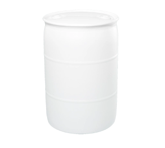 57 Gallon Natural Tight Head HDPE Drum, EPDM Gasket with 2" Buttress and 2" NPS, EDPM Gasket, Non-UN