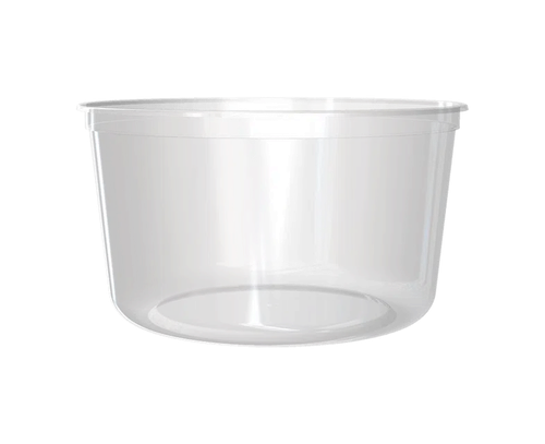 43 Ounce White PP Round Tub
