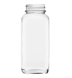 4 Ounce Clear Glass Flint French Square Jar, 33-400