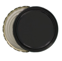 5 Gallon Black Steel Cover, Round