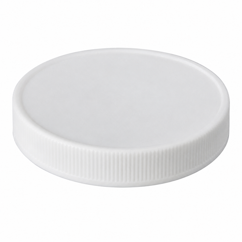70-400 White PP Round Cap, Ribbed sides, HS & FS4-6.020 Pulp Liner