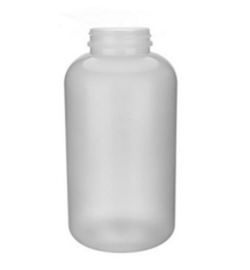 750 cc Natural HDPE Packer Round Bottle, 53-400