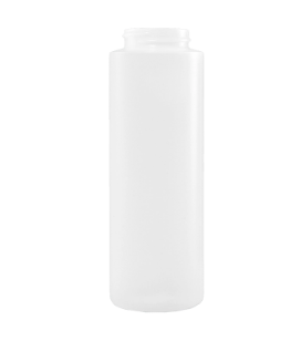 8 Ounce Natural HDPE Cylinder Bottle, 38-400