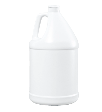 1 Gallon Blue White HDPE Round Bottle, Bagged, 120 Gram, 38-400
