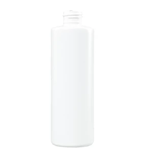 8 Ounce White HDPE S/L Cylinder Bottle, 24-410
