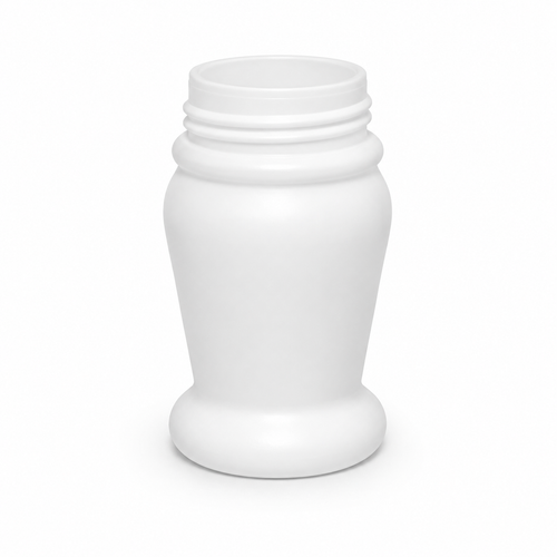 60 cc White HDPE Round Brimfill Bottle, 38-400