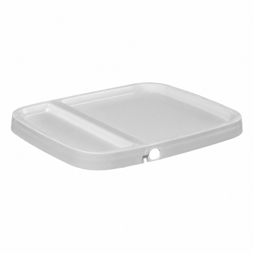 20 Liter White PP Cover, Rectangular, Bulk